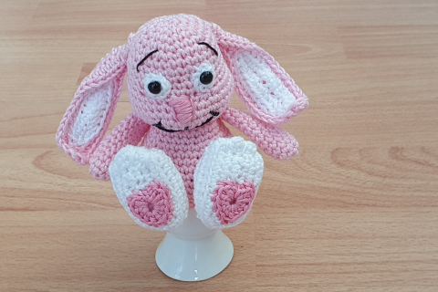 Eierwärmer Hase rosa