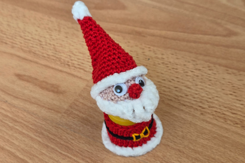 Überraschungssei Weihnachtsmann