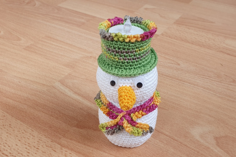 Schneemann m. el. Kerzli