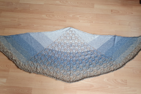 Cape beige / blau