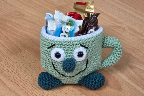 Grinsetasse grün